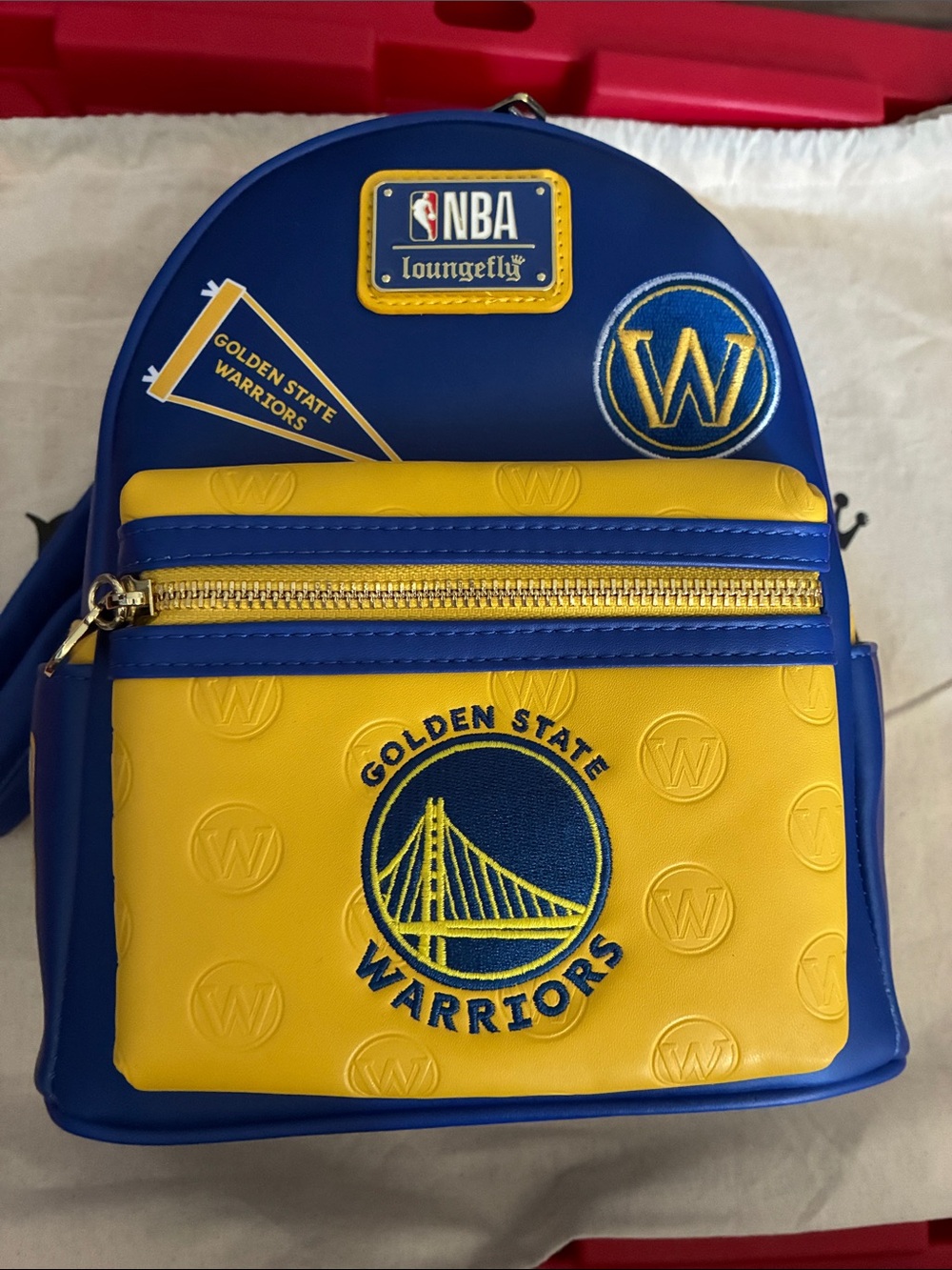 Loungefly Golden State Warriors Blue & Yellow Mini Backpack